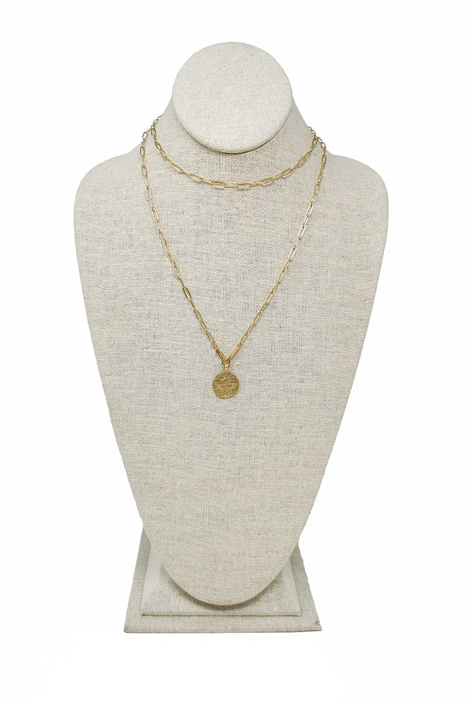 Falcon Multiposition Ajna Medallion Necklace
