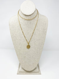 Falcon Multiposition Moonlight Medallion Necklace