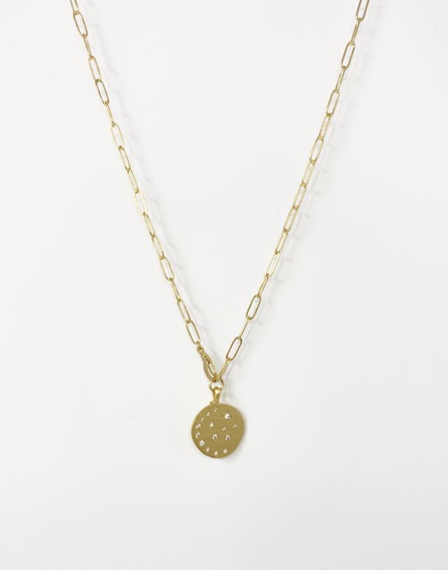 Falcon Multiposition Moonlight Medallion Necklace