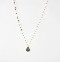 Gemma Pyrite & Labradorite Necklace