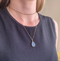 Gemma Pyrite & Labradorite Necklace