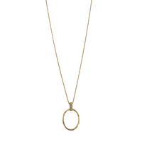 Hope  Medallion Deep Zirconium Necklace