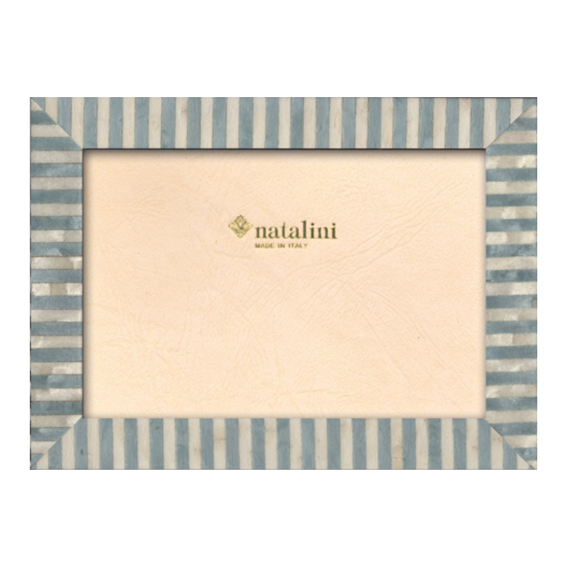 KT/20/Azzuro - Blue and White Stripe Frame