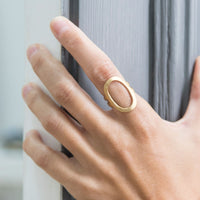 La Cala Oval Ring Gold