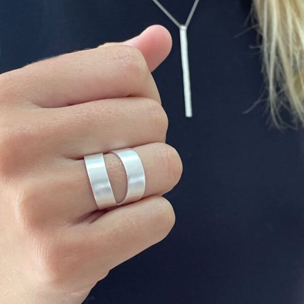2 Part Rings Nina Two Part Ring - Silver – Bello Traders