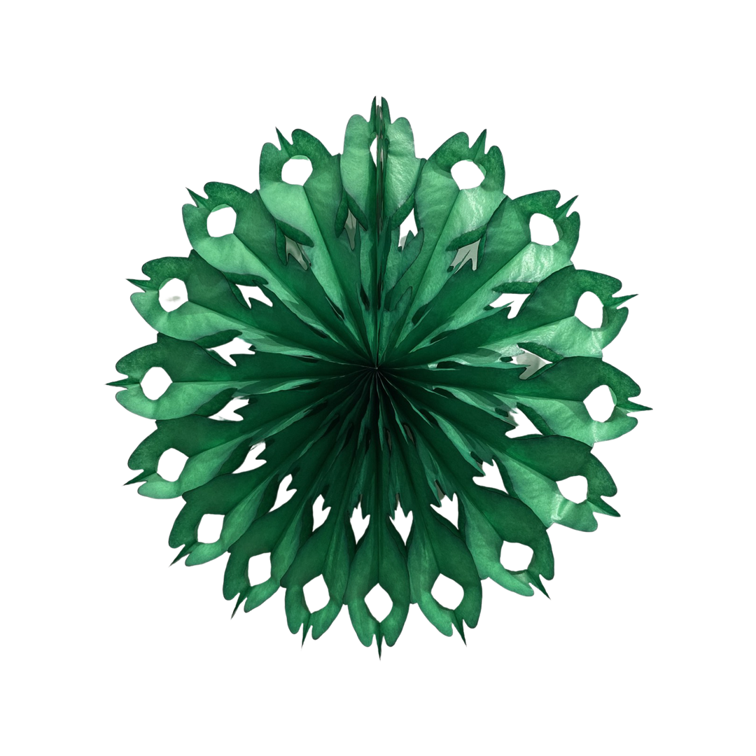Bloom Snowflake Decoration - Green