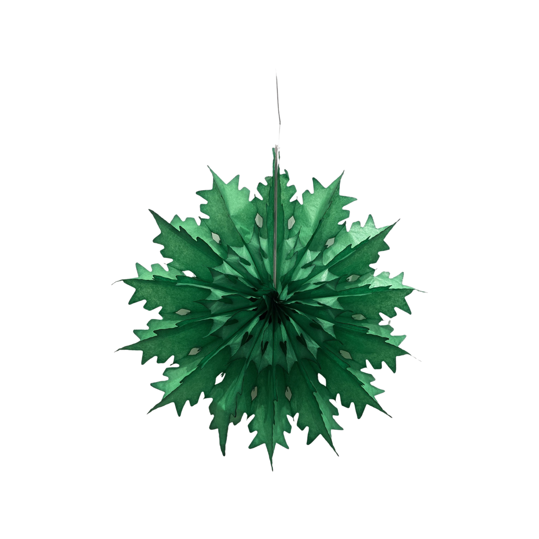 Small Snowflake Decoration - Green