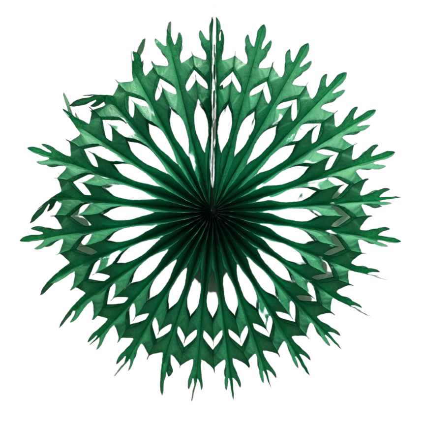 Medium Snowflake Decoration - Green