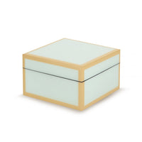 Duck Egg with Beige Trim Lacquer Boxes