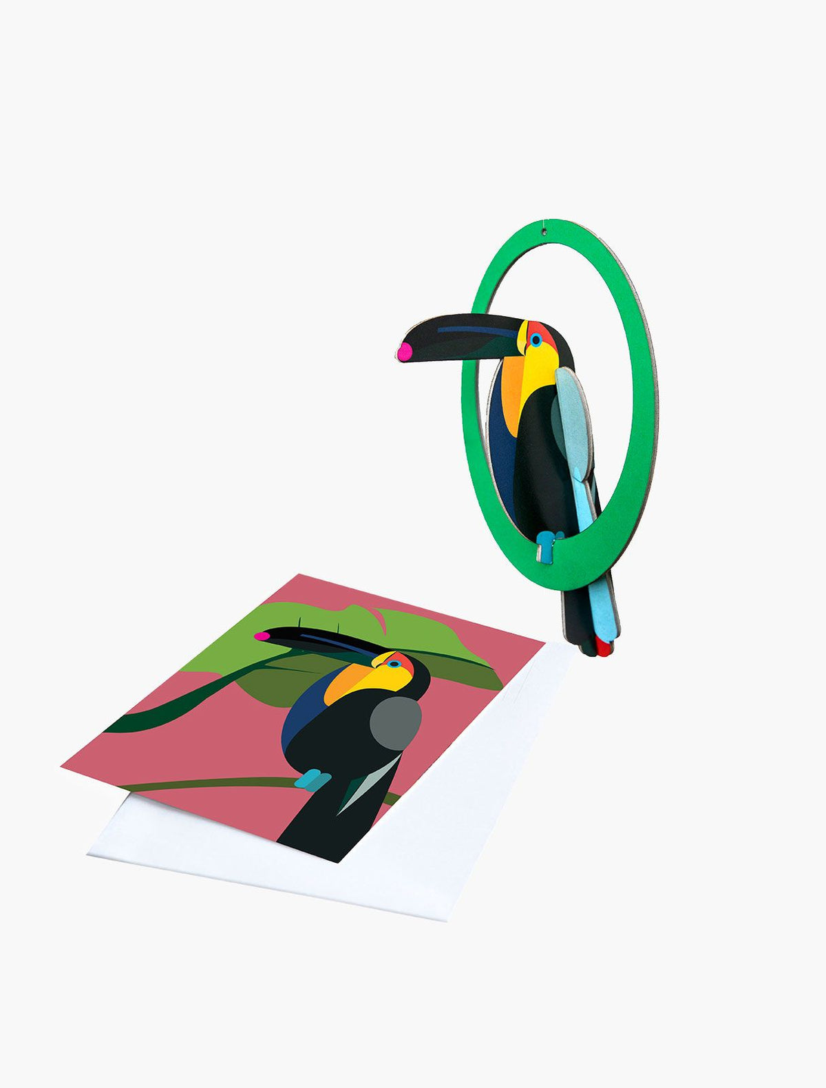 Pop Up Card Small Bird Mobile Toucan