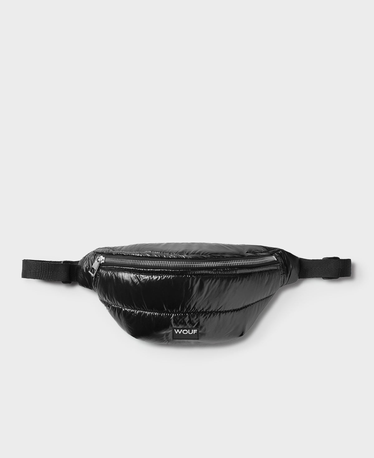 Black Glossy Waist Bag Black