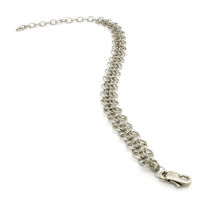 Louison Fine Mesh Bracelet - Silver
