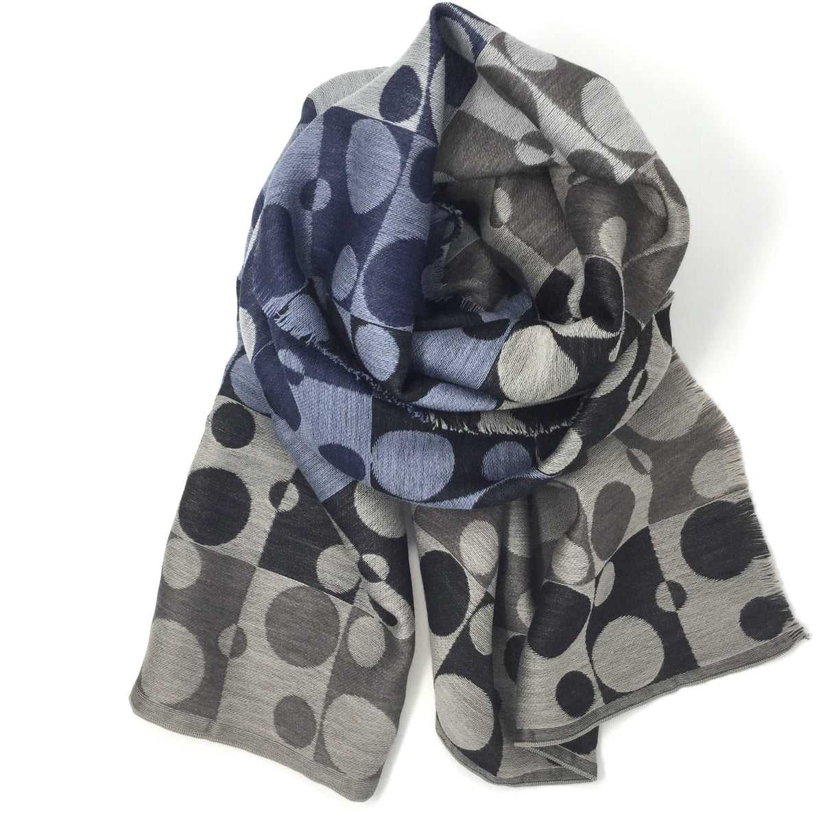 Fine Wool Silk Scarf Lune