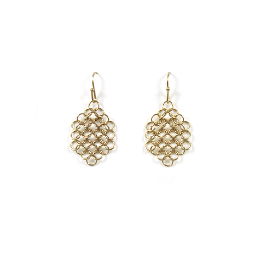 Louison Mesh Earrings - Gold