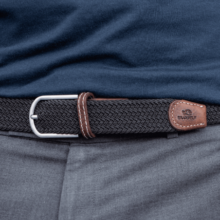 Braided Belt - Liquorice Black