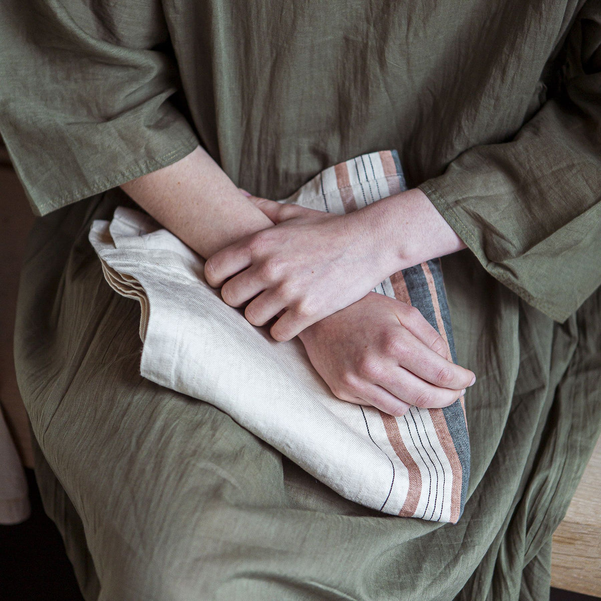 Gypsum Stripe Napkin/Hand Towel