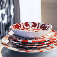 Zarafshan Red Soup Plate